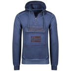 Geographical Norway Gymclass EO Tiedye Badge Sweatshirt M WU8270H-GNO-NAVY Clothing/Outdoor/Geographical Norway Your Sports Performance