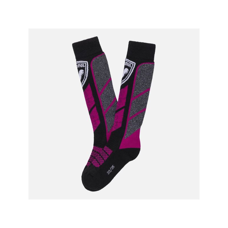 ROSSIGNOL JR THERMOTECH SOCKS children's ski socks pink