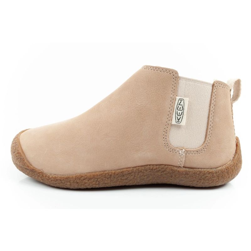 Keen women's shoes Mosey Chelsea ankle boots leather light beige Keeza