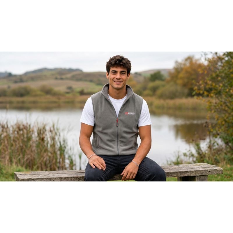 Men’s Fleece Jacket Geographical Norway VUG DARK GREY DB MEN 233 (WZ4424H/GN-DARK GREY)