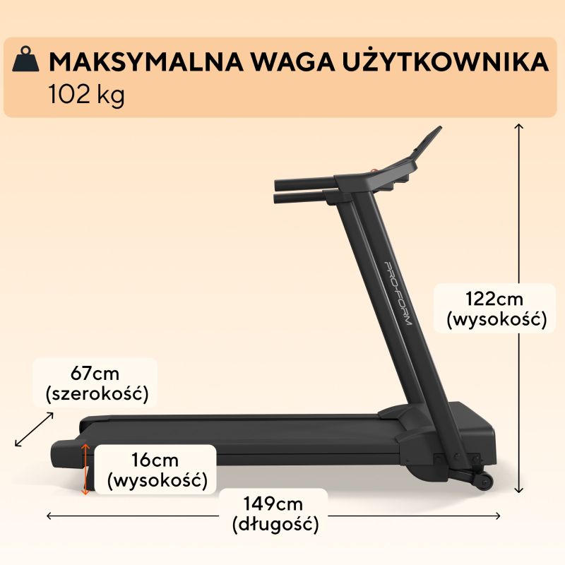 PROFORM ELECTRIC TREADMILL SPORT In preparation Your Sports Performance