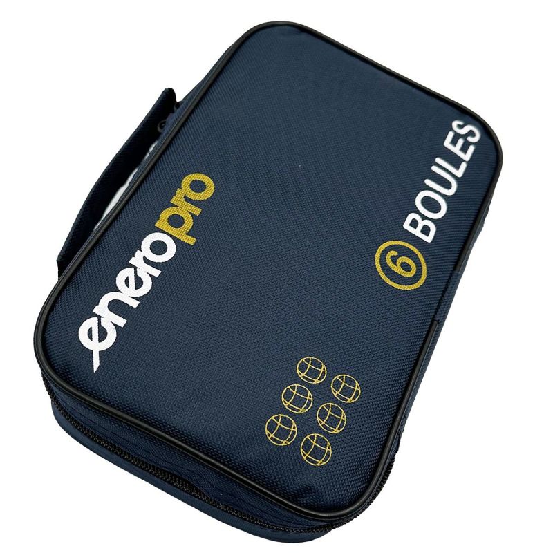 6-PIECE PETANQUE BALLS - BLACK BOULE, ENERO PRO COVER Accessories Your Sports Performance