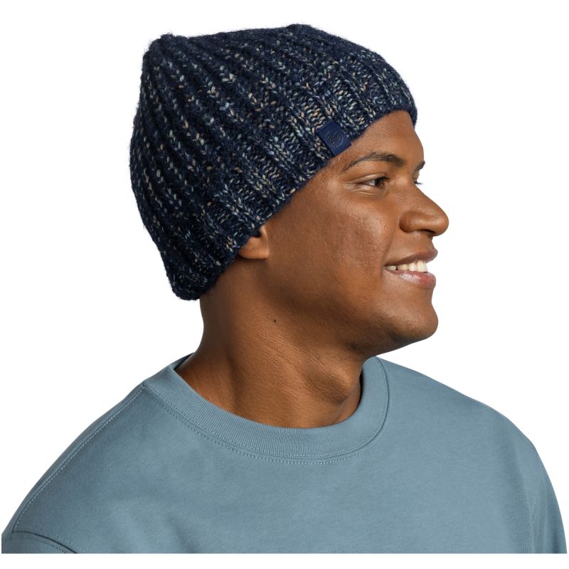 BUFF KNITTED & FLEECE BAND BEANIE DALIA NIGHT BLUE Hat