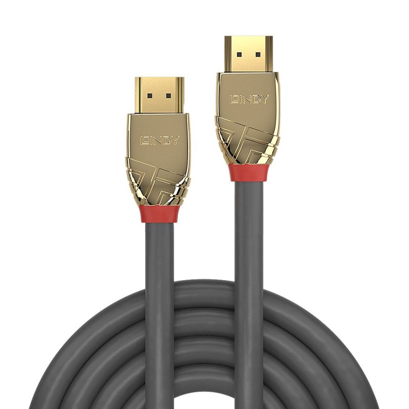 Lindy Standard Gold Line HDMI Cable, 15 Meters Kable i adaptery/Kable HDMI Your Sports Performance