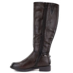 Women's leather ankle boots, chocolate Potocki JE19500