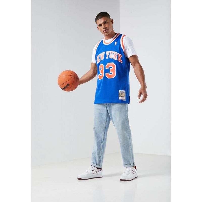 Mitchell &amp; Ness NBA Swingman New York Knicks Patric Ewing T-Shirt SMJYGS18186-NYKROYA91PEW Clothing/Lifestyle/T-shirts/Mitchell & Ness Your Sports Performance