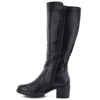 Black women’s heeled boots Potocki SZ12829