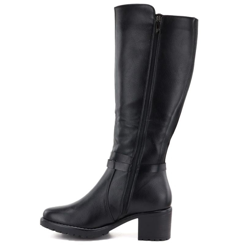 Black women’s heeled boots Potocki SZ12829
