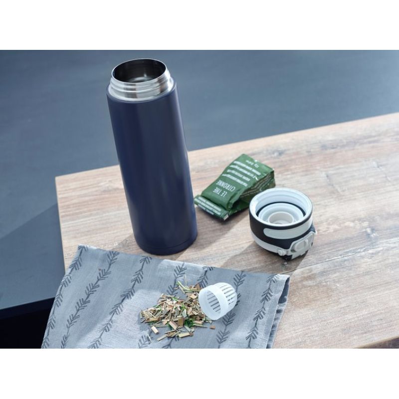 Flip thermal mug 600 ml navy blue 3275 LEIFHEIT AGD - Produkty/Termosy i kubki termiczne Your Sports Performance