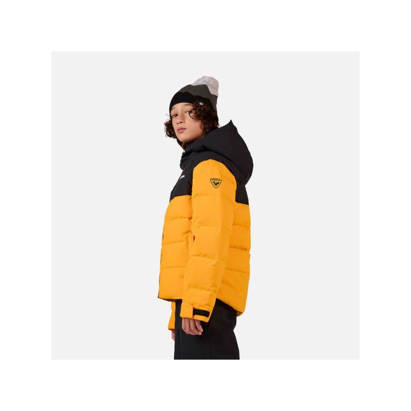 ROSSIGNOL Boy Siz Quilted Jkt Yellow Children's Ski Jacket