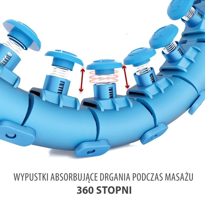 HMS HHW01 hula hoop with studs and weight, blue In preparation Your Sports Performance