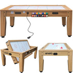 4-IN-1 MULTIGAMING TABLE BILLIARDS TABLE TENNIS HOOK-UP DINING TABLE 214x121.6x81.3CM WOODEN ENERO Accessories Your Sports Performance