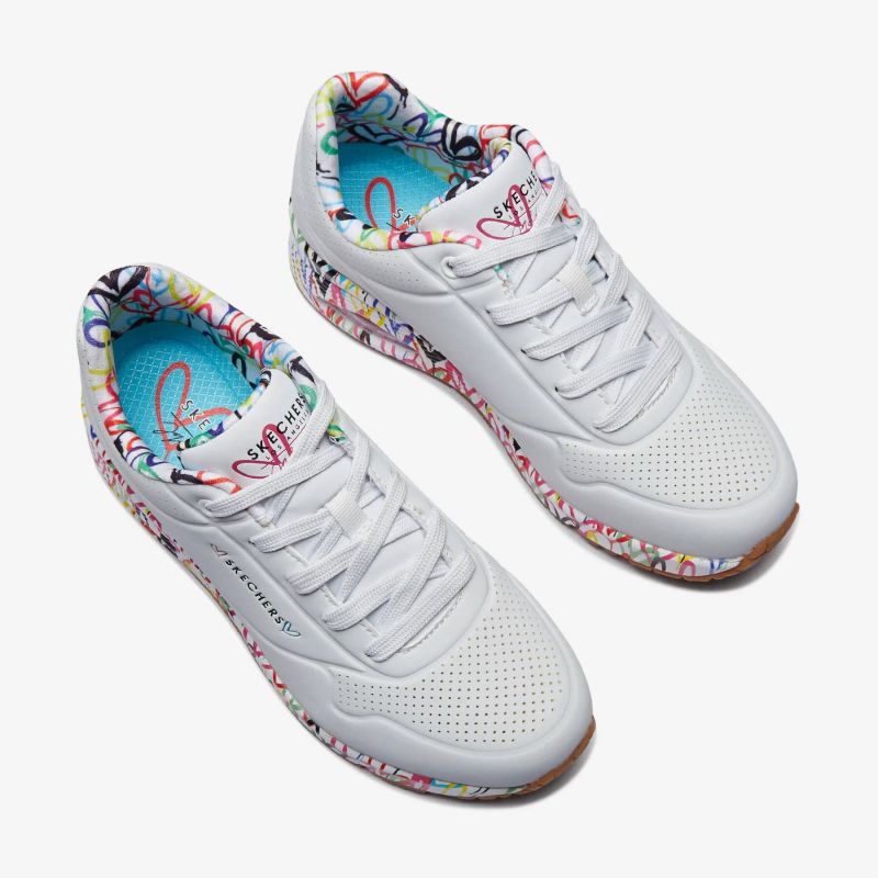 Skechers X Jgoldcrown Uno Loving Love W shoes 155506-WHT Footwear/Lifestyle/Skechers Skechers