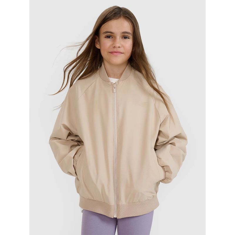 Girls' transitional bomber jacket 4F 4FJWSS25TJACF184-82S *Kategoria tymczasowa Your Sports Performance