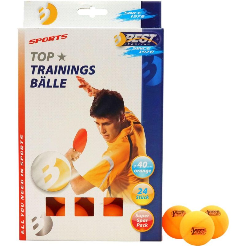 BEST SPORTING TRAINING TABLE TENNIS BALLS 24 PCS ORANGE Accessories Your Sports Performance