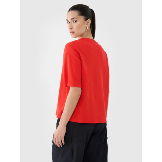 Women's regular waffle knit T-shirt 4F 4FRSS25TTSHF2651-62S 4f