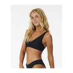 RIP CURL Premium Surf D-Dd Deep V Black Swim Bra
