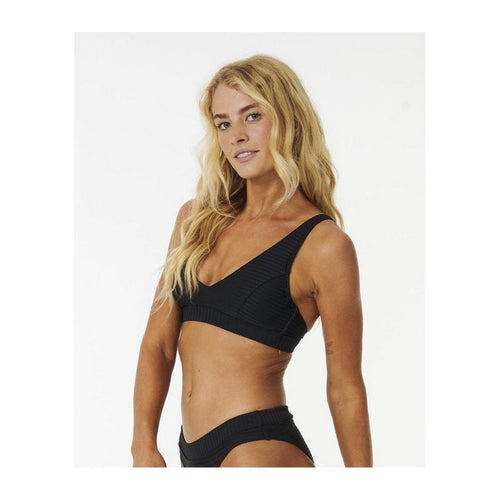 RIP CURL Premium Surf D-Dd Deep V Black Swim Bra
