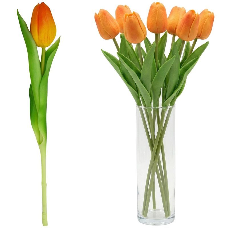 ORANGE TULIP 31CM LIFE-LIKE SPRING DECORATION Home and Garden/Equipment Your Sports Performance