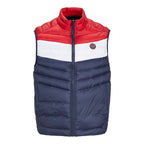 Jack&amp;Jones Jjespring Bodywarmer Collar Noos M 12258457NavyBlazerWHITE/TRUEREDBLOC Clothing/Outdoor/Jack & Jones Your Sports Performance