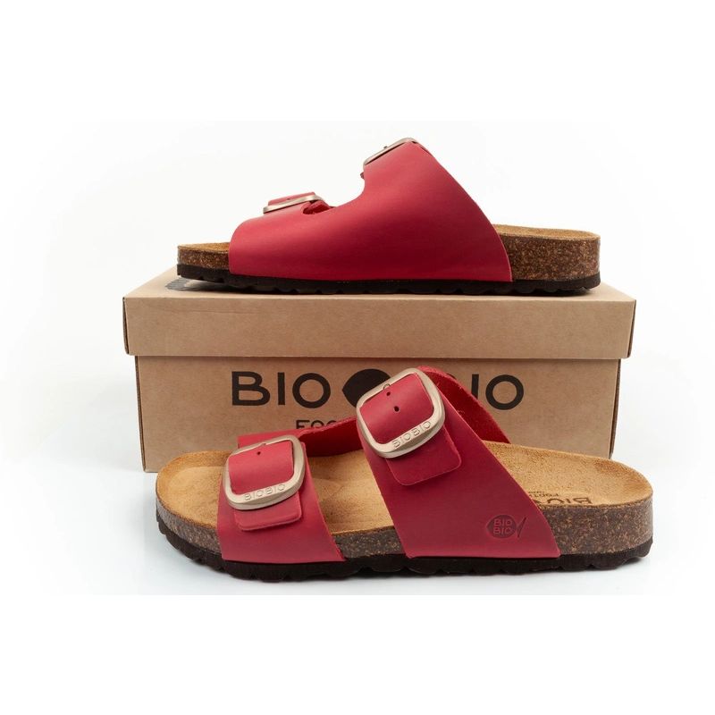 Bio Bio Women's slippers, profiled flip-flops, natural leather Your Sports Performance