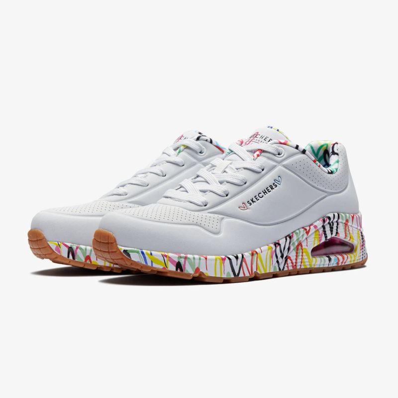 Skechers X Jgoldcrown Uno Loving Love W shoes 155506-WHT Footwear/Lifestyle/Skechers Skechers