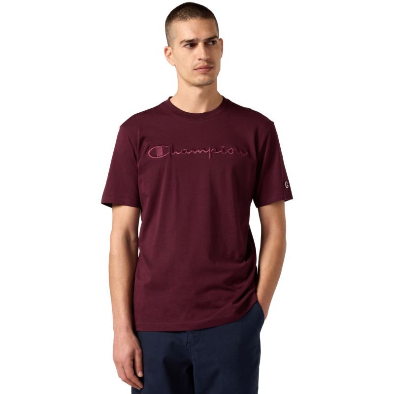 Men's Champion SS Tee Burgundy 220273 RS522 In preparation Your Sports Performance