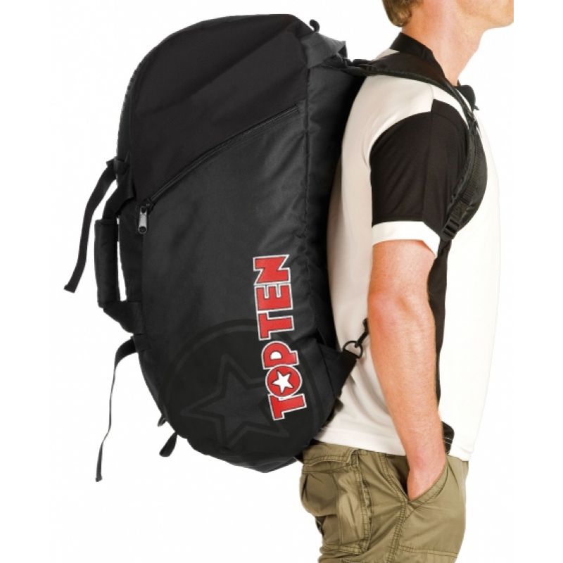 TOP TEN sports bag with backpack function 55 x 29 x 27 cm TOR-P6A black (PRICE CHANGE) In preparation Your Sports Performance