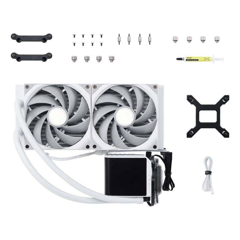 Complete Water Cooling - 280 mm White - AMD Socket AM4 (Ryzen) - AMD Socket AM5 (Ryzen Zen4) Chłodzenie/Chłodzenie - wentylatory Your Sports Performance