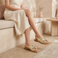 Women's gold flower sandals Filippo DS7891