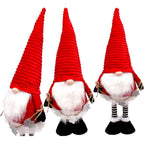 DECORATIVE SANTA CLAUS WITH SILVER STARS ON TELESCOPIC LEGS 50-70CM RED Home and Garden/Equipment Your Sports Performance