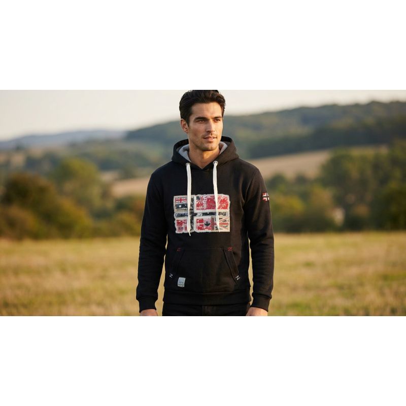 Men’s Sweatshirt Geographical Norway GPEPE 2 MEN 100 EO BS2 (WT1874H/GN-BLACK)