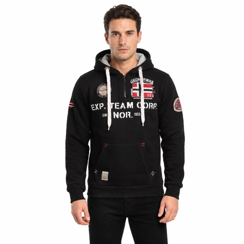 Men’s sweatshirt Geographical Norway GOPTAINE MEN 100 EO BS2 (WT1885H/GN-BLACK)