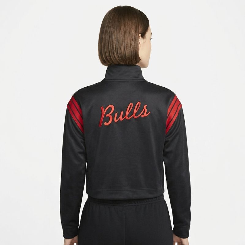 Nike Chicago Bulls Courtside 75 Tracksuit Jacket Wmns Black/University Red/Black - DB1394-010 Nike