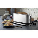 WMF toaster, 2 slices, silver, stainless steel, power 900 W, input voltage AC 220-240 V, frequency 50/60 Hz, width 366 mm, depth 110 mm, height 156 mm AGD - Produkty/Tostery Your Sports Performance
