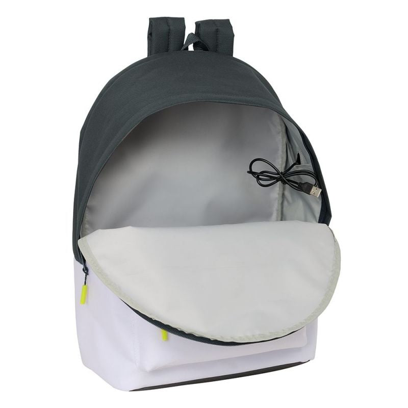 Real Madrid sports backpack with USB and laptop compartment double backpack 612554820 Accessories/Plecaki/pozostałe plecaki Your Sports Performance