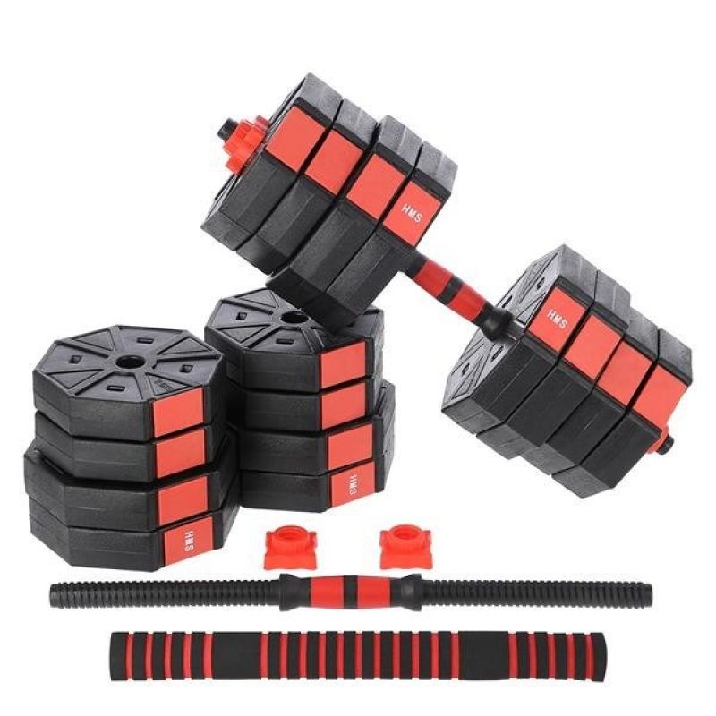 Composite dumbbell HMS SGC40 40kg + barbell