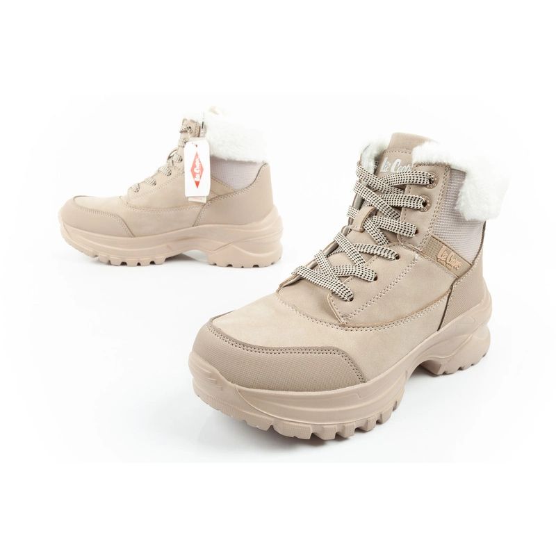 Lee Cooper women's winter trekking sports shoes Lee Cooper insulated beige Lee Cooper
