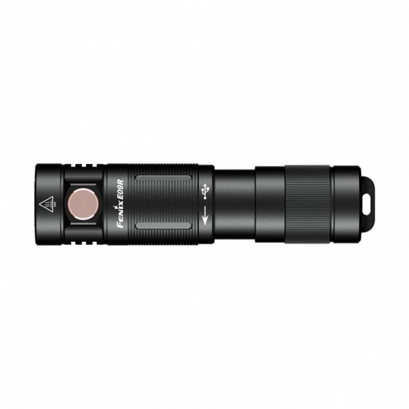 Fenix 600lm 124m LED Pocket Flashlight USB-C on Keychain - E09R *Kategoria tymczasowa Your Sports Performance