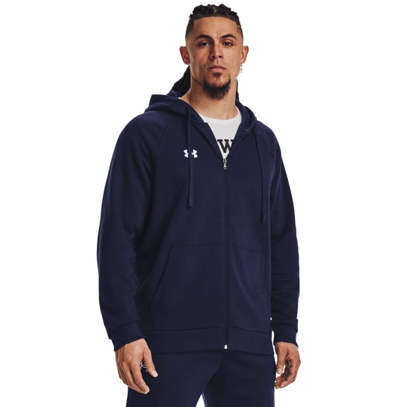 Under Armor Rival Fleece FZ Hoodie M 1379767 410 Clothing/Lifestyle/Under Armour Your Sports Performance