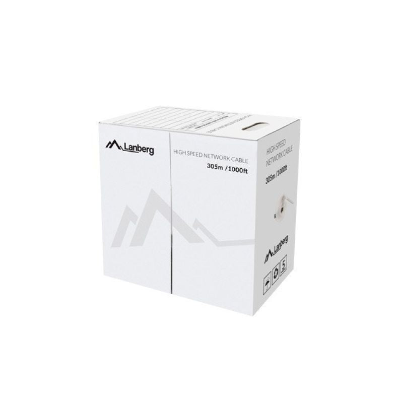 Lanberg LCU5-12CU-0305-S network cable (UTP; 305m; cat. 5e; gray) Kable, gniazda i wtyki/Kable sieciowe Your Sports Performance