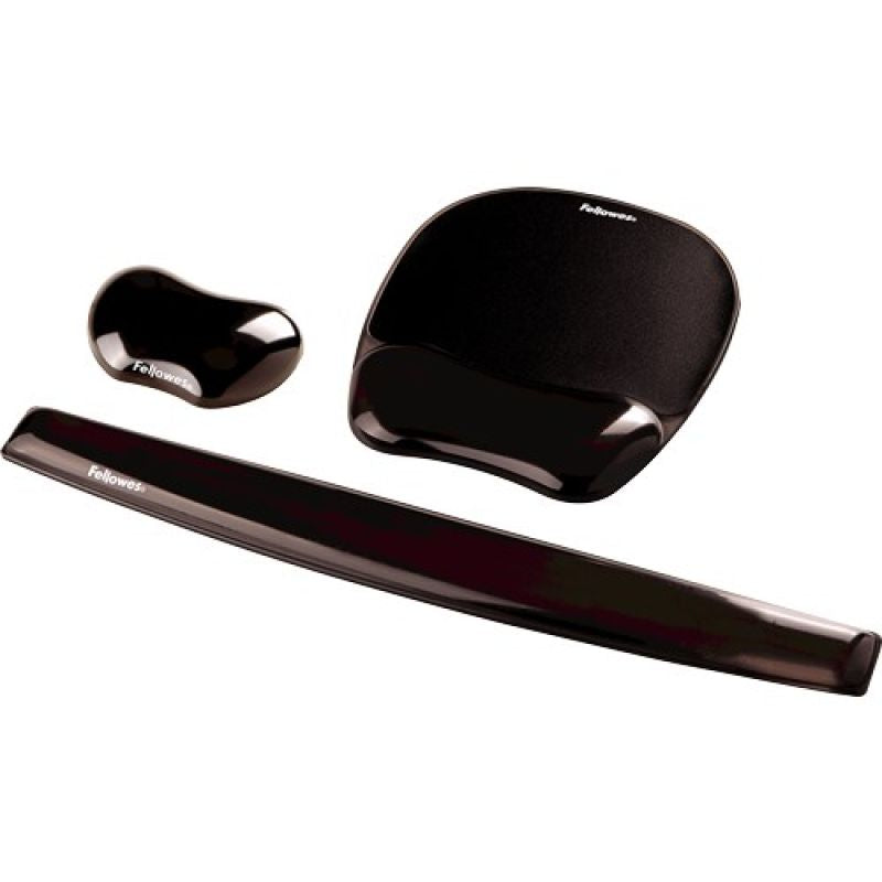 Fellowes CRYSTAL Gel Mouse Pad and Wrist Rest Black In preparation Your Sports Performance