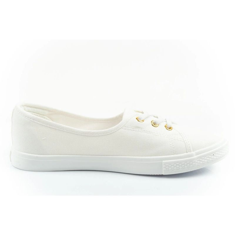 Lee Cooper shoes women's sneakers sporty white slip-on ballet flats