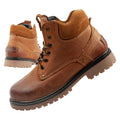 Wrangler Yuma men's boots, Chelsea boots, elegant leather, brown, white Wrangler