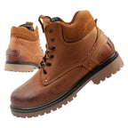 Wrangler Yuma men's boots, Chelsea boots, elegant leather, brown, white Wrangler