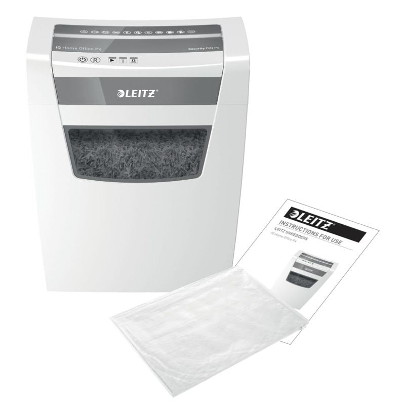 Leitz IQ Home Office P4 shredder, 10 sheets, 23 l bin Urządzenia biurowe/Niszczarki Your Sports Performance
