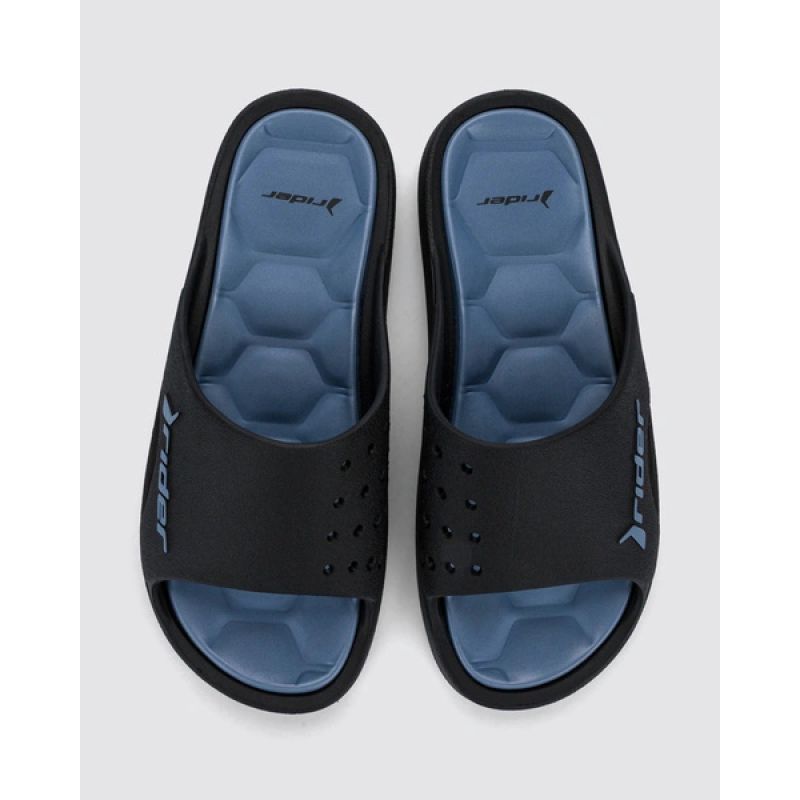 Rider shoes men's sports flip-flops Bay XIV Ad comfortable black slippers Rider