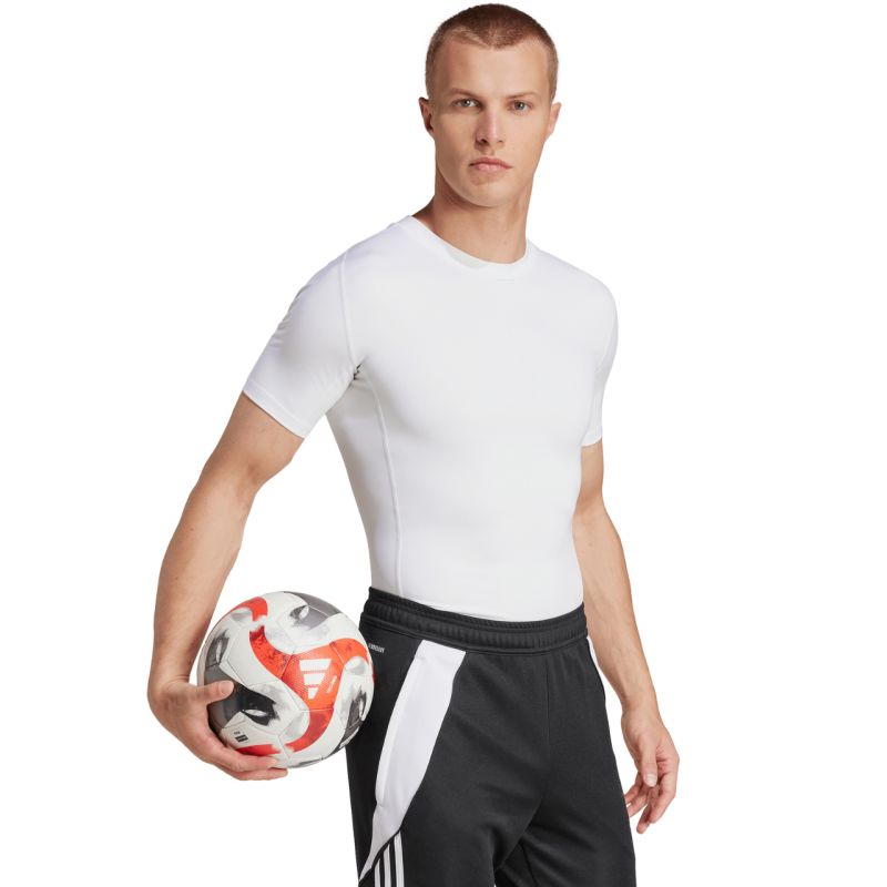 Men's adidas Techfit Short Sleeve Tee white JP4675 adidas