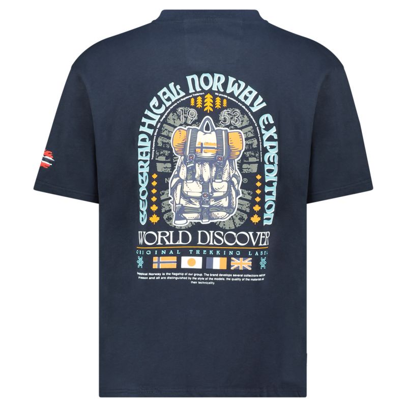 Geographical Norway Jakado T-shirt DB 254 M SY10074H/GN-Navy Clothing/Lifestyle/T-shirts/ Geographical Norway Your Sports Performance