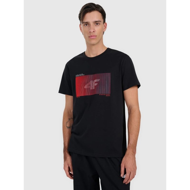 Men's regular printed T-shirt 4F 4FRAW25TTSHM3224-20S *Kategoria tymczasowa Your Sports Performance